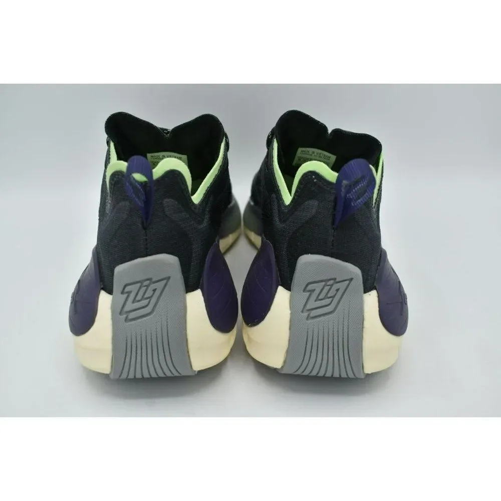 Reebok Womens Size 8 Zig Kinetica II Black Purple Mint Running‎ Shoes Sneakers